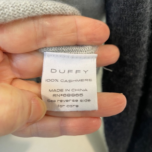 DUFFY - gorgeous two-tone cashmere sweater - Picture 5 of 6